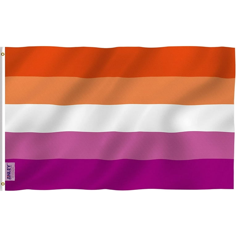 Pink Lesbian Flag 3x5 LGBTQIA Lesbian Pride Pink Lesbian Rainbow Pride Flag LGBT